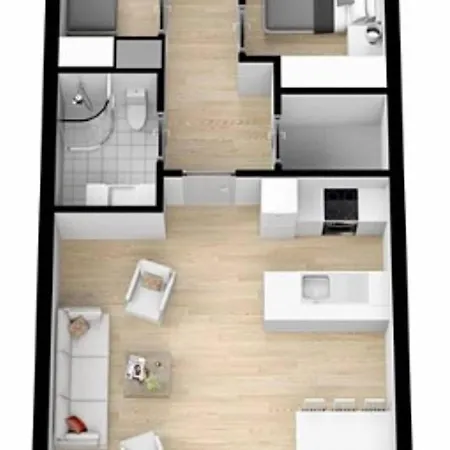 Arendalsuka - 3 Roms Midt I Sentrum Med 6 Soveplasser Og Parkering *